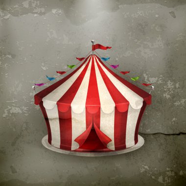 Circus, old-style vector clipart