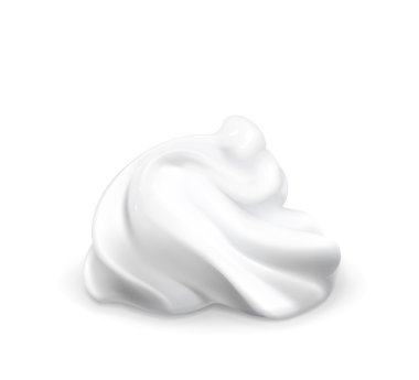 Whipped cream vector clipart