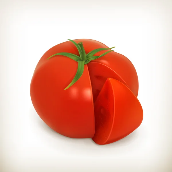 Tomate, vecteur — Image vectorielle