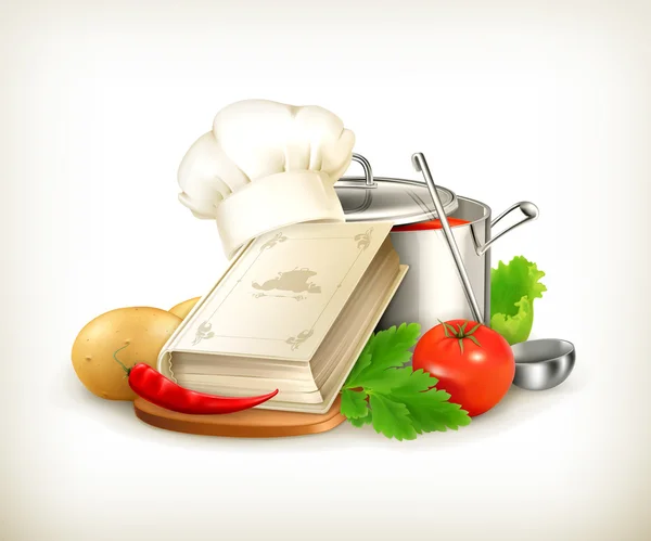 Koken illustratie, vector — Stockvector