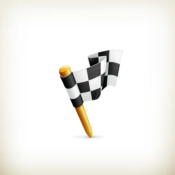 Bandiera a scacchi, icona vettoriale — Vettoriale Stock