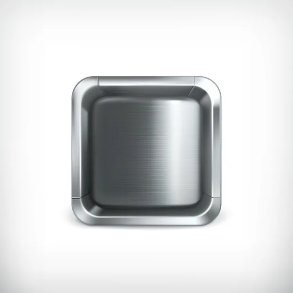 Metal box app icon, vector — Stock Vector