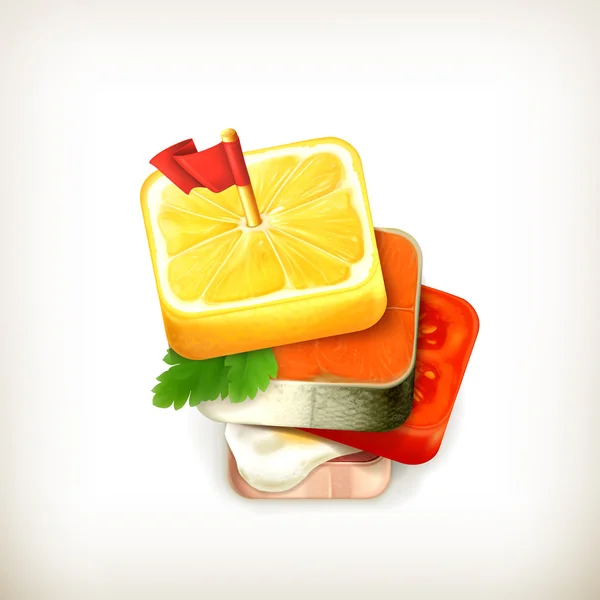 Canape vector icono — Vector de stock