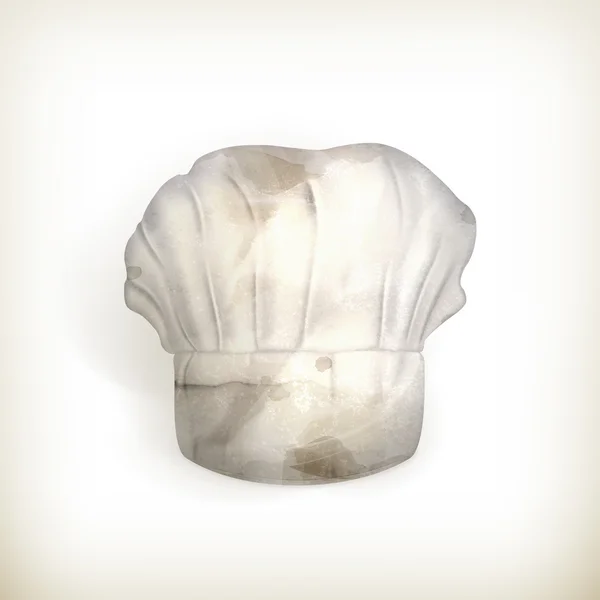 Καπέλο του σεφ, διάνυσμα παλαιού τύπου απομονωμένες — Διανυσματικό Αρχείο