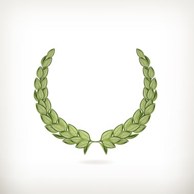 Laurel çelengi, yeşil vektör