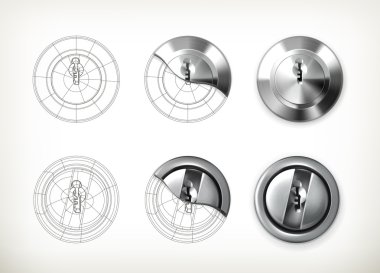 Keyhole drawing vector clipart