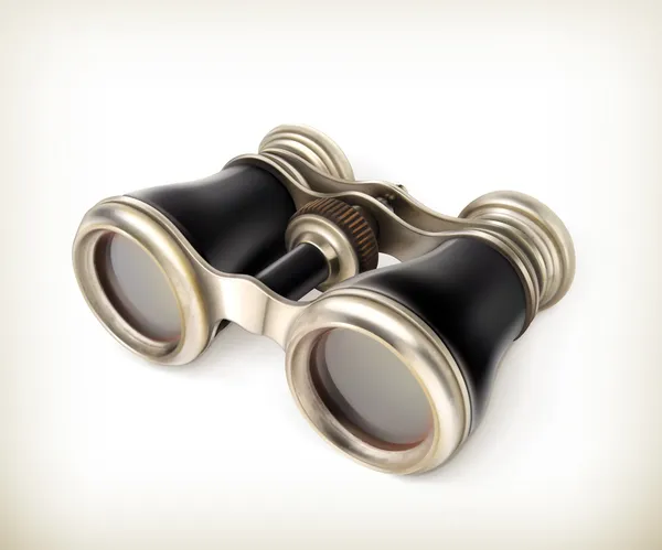 Vintage binoculars vector — Stock Vector