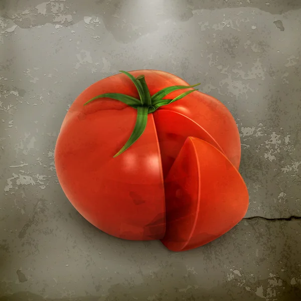 トマト、ベクトル — ストックベクタ