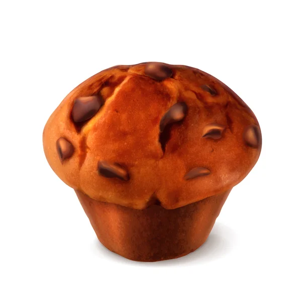 Muffin, detaillierter Vektor — Stockvektor