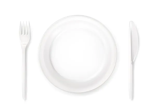 Réglage du lieu du dîner, vecteur — Image vectorielle