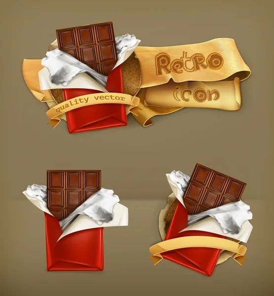 Chocolate, vector icon — Stock Vector