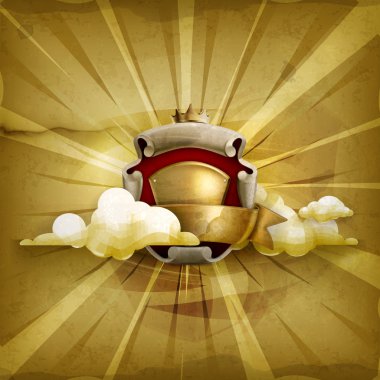 Eski armalar, eski tarz vektör arkaplan