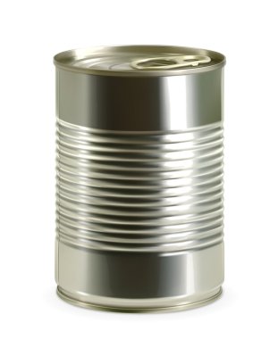Tin can, detailed photo realistic vector clipart