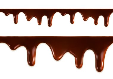 Melted chocolate seamless vector clipart