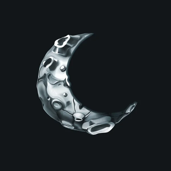 Crescent moon — Stock Vector