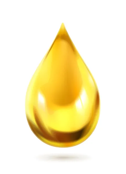 Gota de aceite, icono de vector — Vector de stock