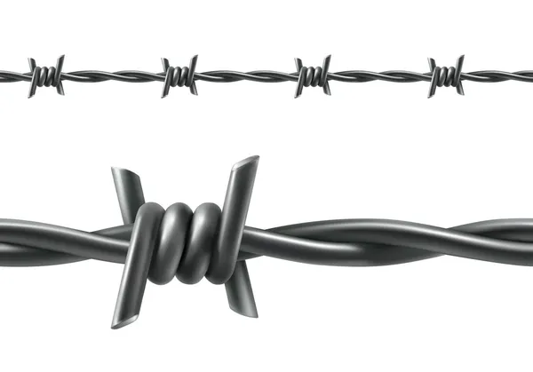 Barbed wire seamless vector — Stock Vector