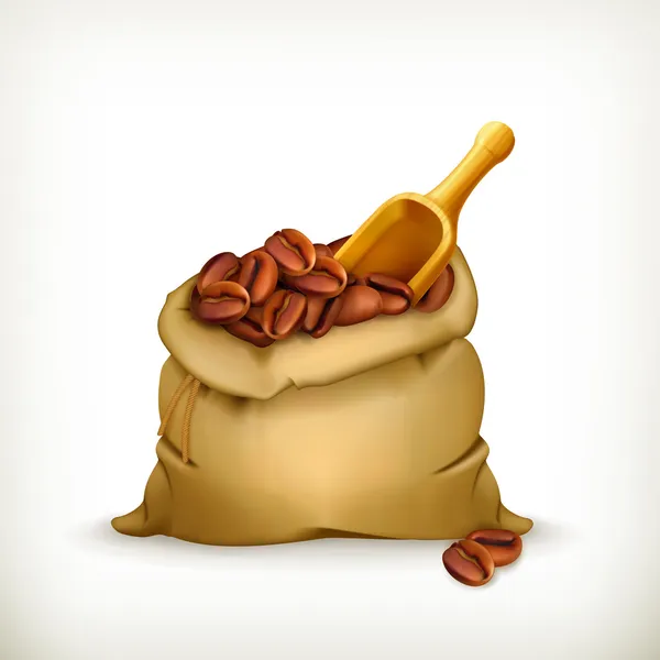 Bolsa de café — Vector de stock