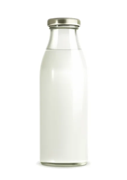 Vektorová ilustrace láhve mléka — Stockový vektor