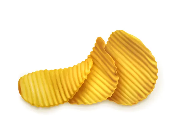 Kartoffelchips, Vektorillustration — Stockvektor