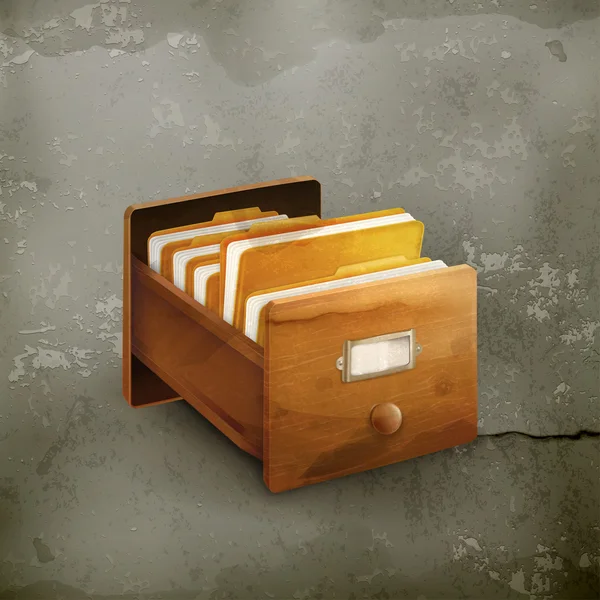 Open card catalogo vecchio stile vettoriale — Vettoriale Stock