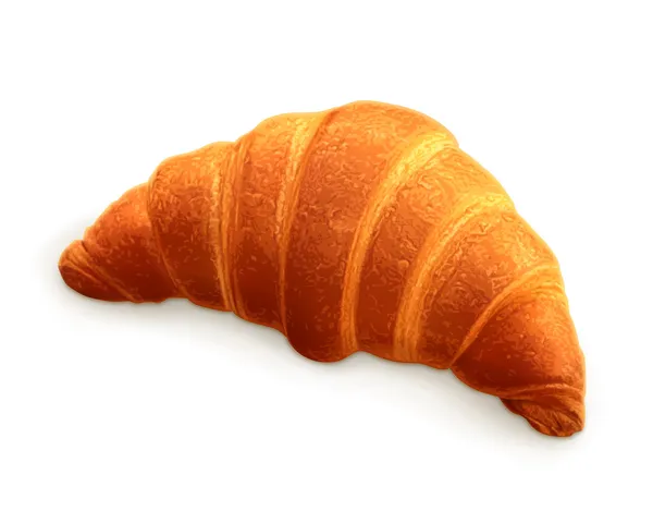 Croissant, illustration vectorielle photo réaliste — Image vectorielle