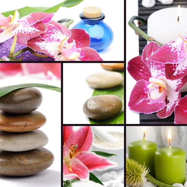 Spa concept. Collage — Stockfoto