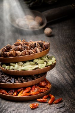 renkli baharat karışımı
