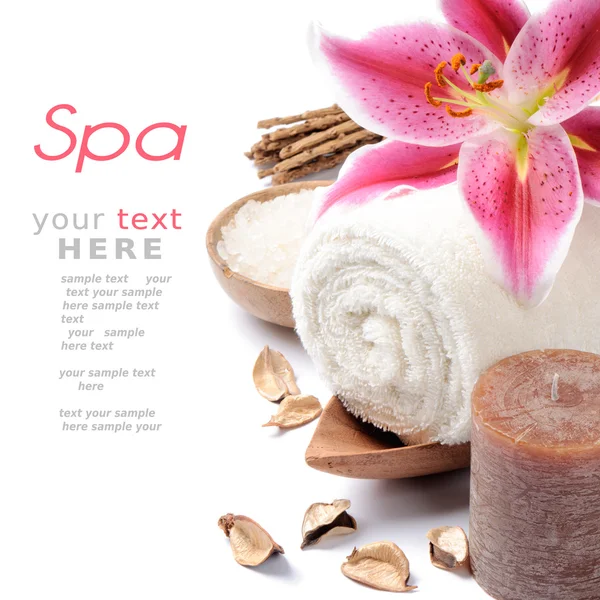 Spa setting in brown tone — Stock Photo, Image