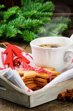 Noel kahve ve zencefilli kurabiye