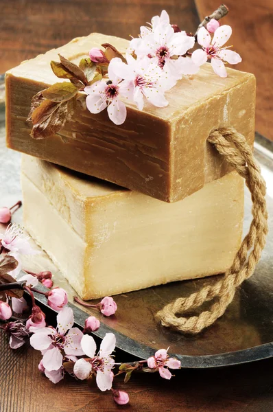 Natural handmade soap — Stock Photo, Image