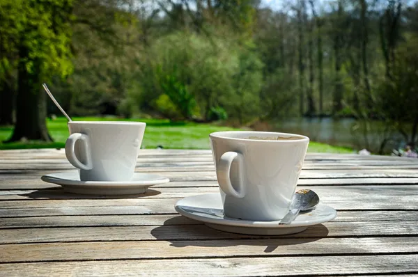 Deux tasses de café — Photo