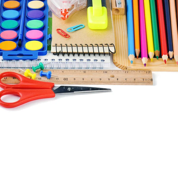 Colorful school supplies — Stock Photo, Image