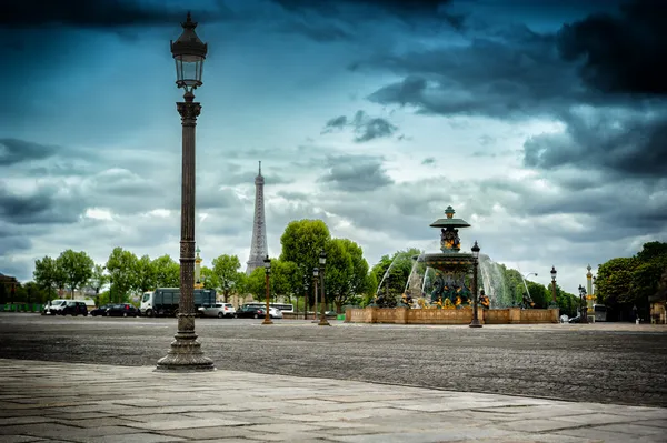 Místo de la concorde. Paříž, Francie — Stock fotografie