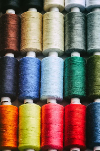 Spools of color thread — Stock Photo, Image