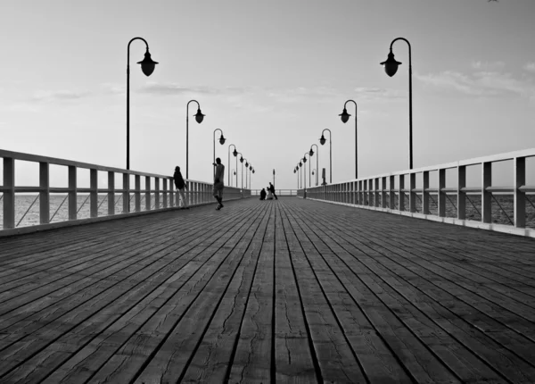 Morning on the pier — Stock Photo, Image