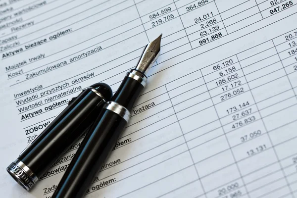 Financial Statements — Stock Photo, Image