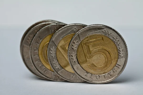 Polskie monety, pieniądze — Zdjęcie stockowe