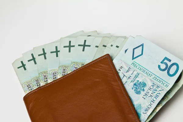 Polish money, coins, banknotes — Stock Photo, Image