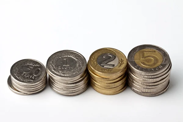 Польские монеты, деньги — стоковое фото