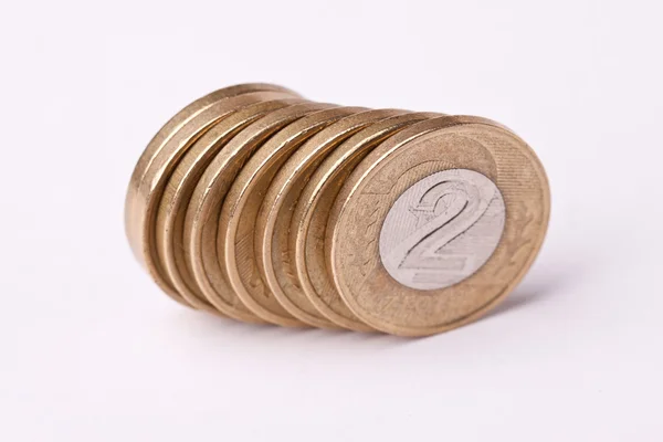 Польские монеты, деньги — стоковое фото