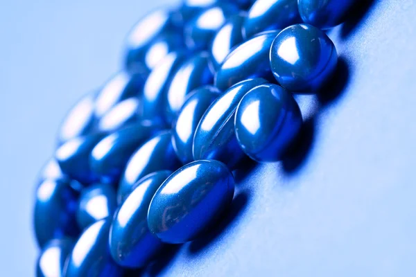Colorful vitamin gel capsules isolated on whiteback ground — Stock Photo, Image