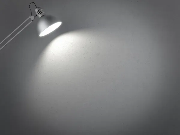 Лампа на бетонній стіні — стокове фото
