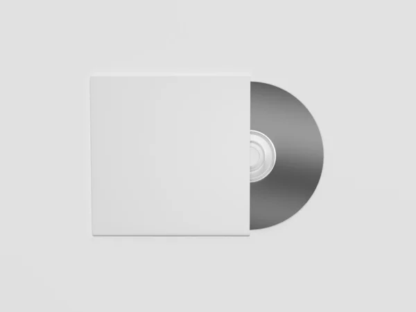 Composição com disco em branco e compacto — Fotografia de Stock