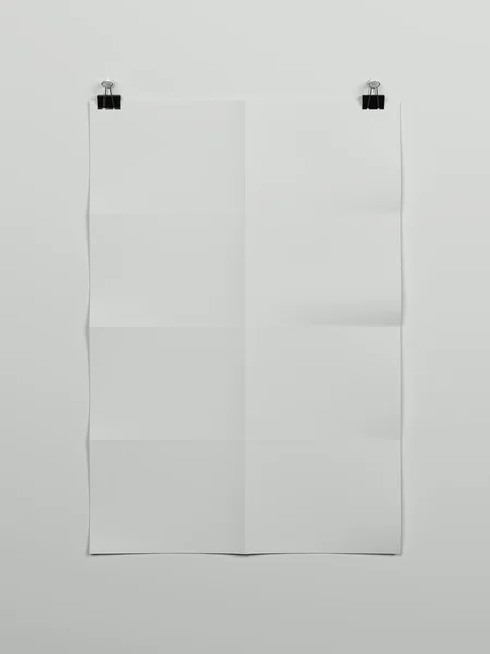 Verticale papier blad poster — Stockfoto