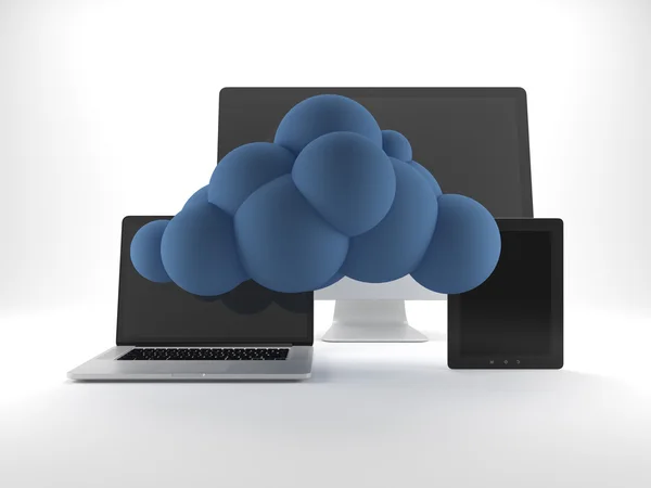 Concepto de computación en nube. — Foto de Stock