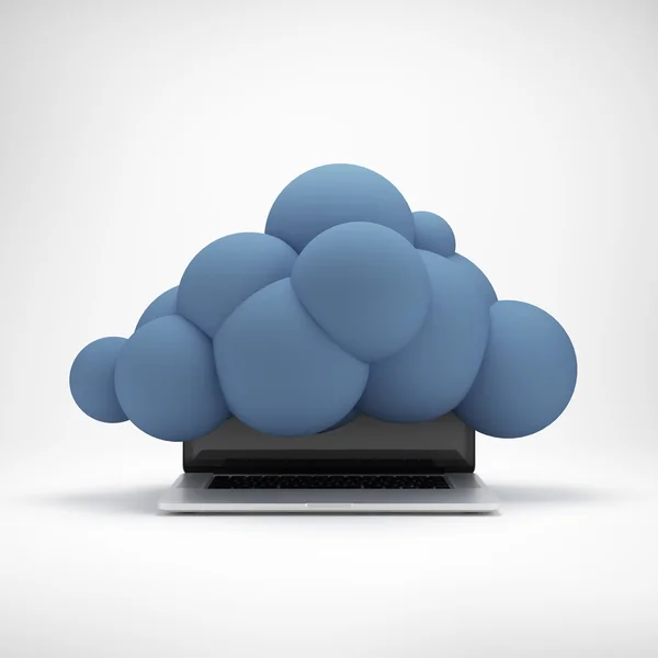 Concepto de computación en nube. — Foto de Stock