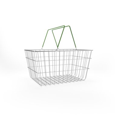 alışveriş sepeti izole