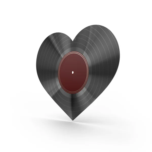 Vinyl heart — Stock Photo, Image