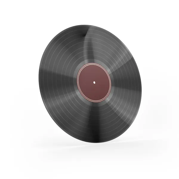 Vinyl with red label i — Stock Photo, Image